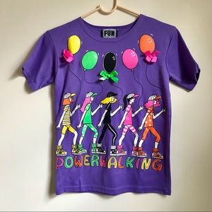 🦋Vintage Purple Graphic Tee Shirt Girls